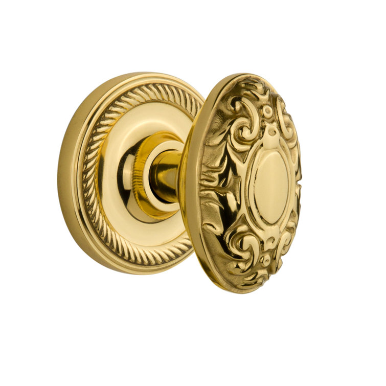 Nostalgic Warehouse Victorian Single Dummy Door Knob with Rope Rosette